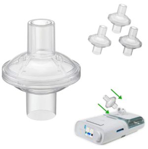 Filtr jednorazowy dwukierunkowy antybakteryjny antywirusowy CPAP bIPAP respirator - obrazek 3
