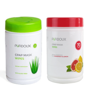 Chusteczki oczyszczające maski CPAP PURDOUX Wipes
